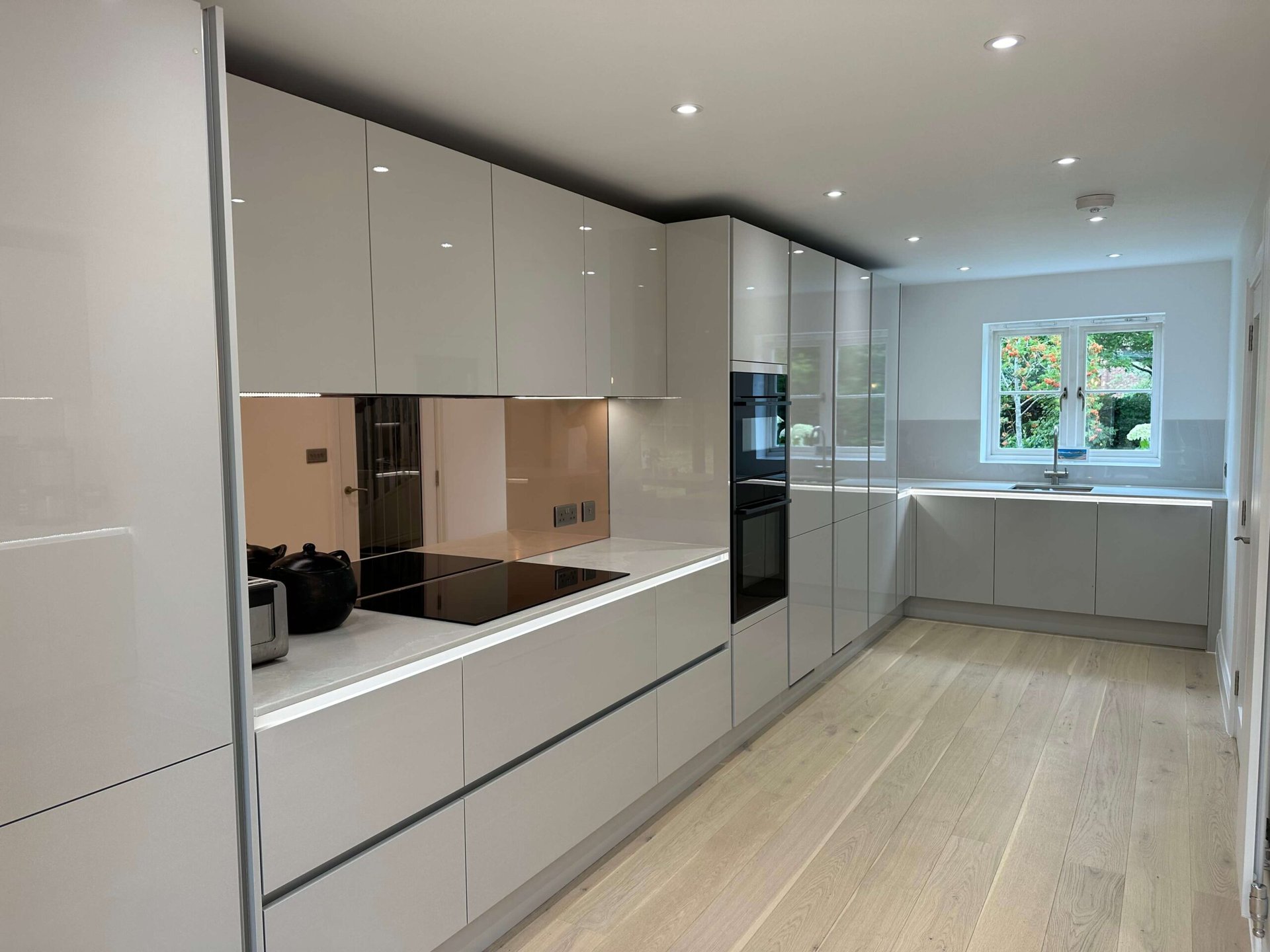 Fitted kitchen in a rear extension in Fleet